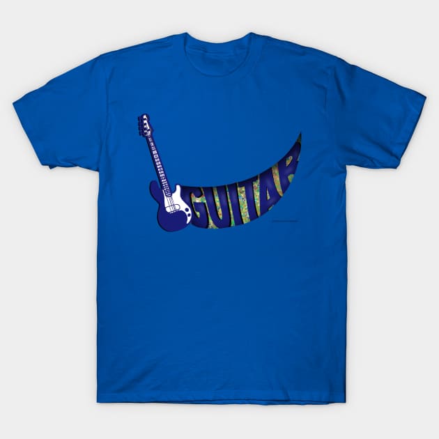 Guitar Ribbon T-Shirt by skrbly